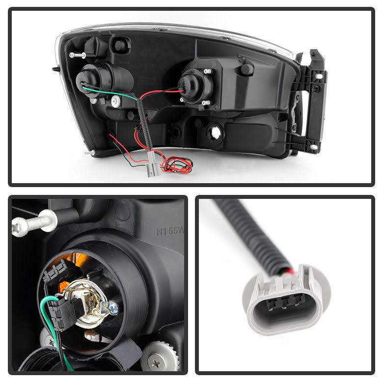 Black Halo Projector Headlights X1098