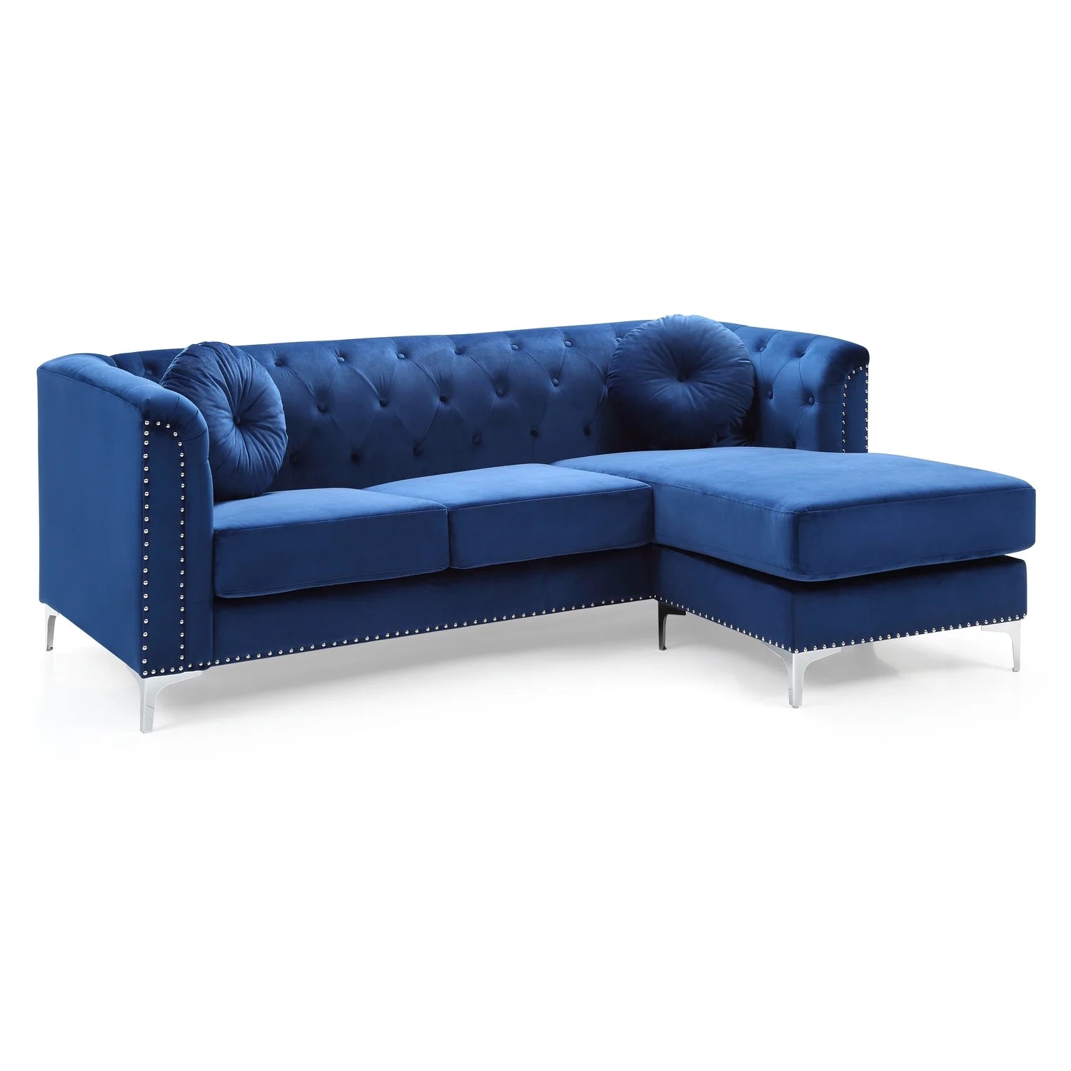 Navy Blue Sofa Chaise U928704