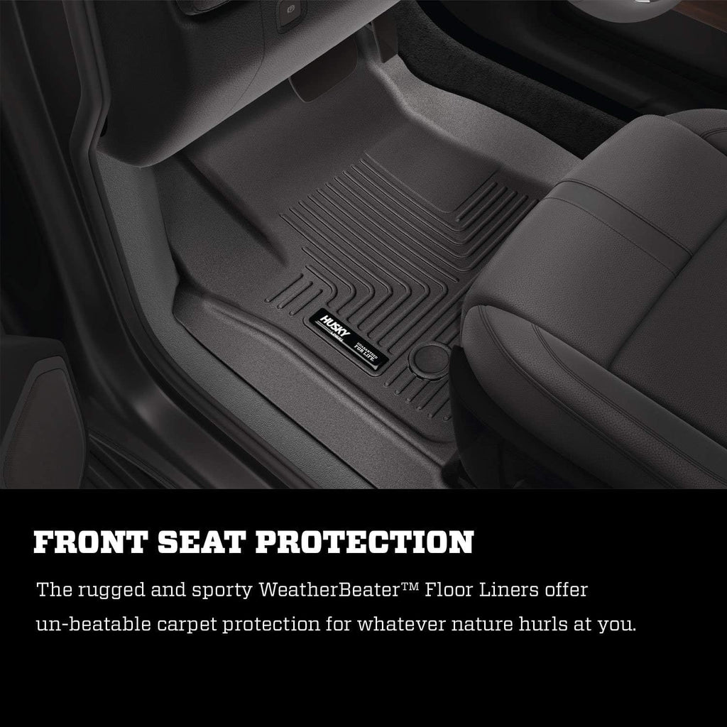 Black Front Floor Liners 2 Pcs V8404