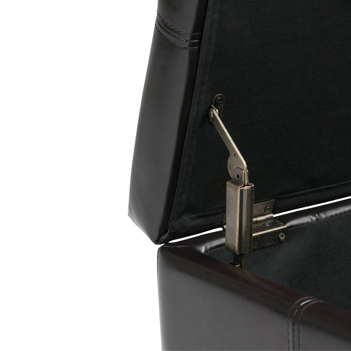 Black Storage Ottoman Bench O135299