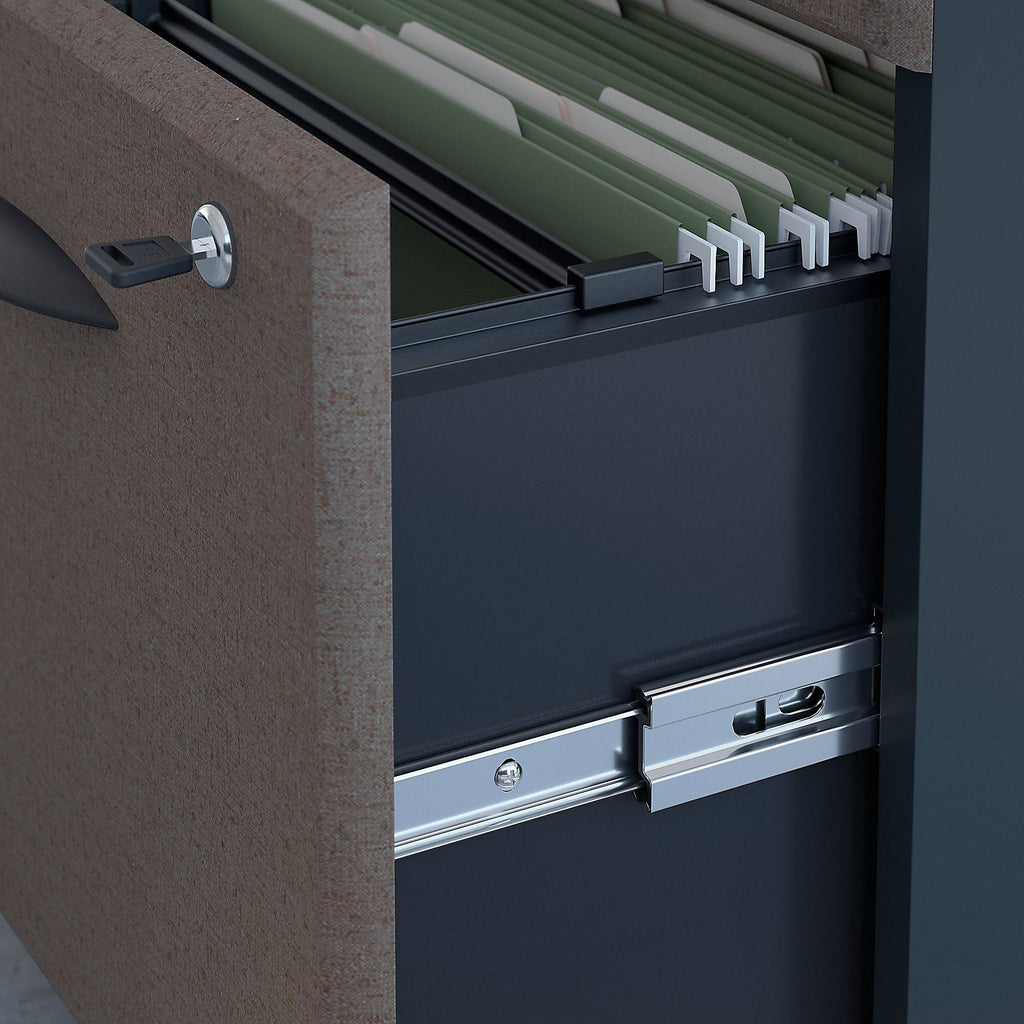 Desk with 2 Drawer Mobile Pedestal O334