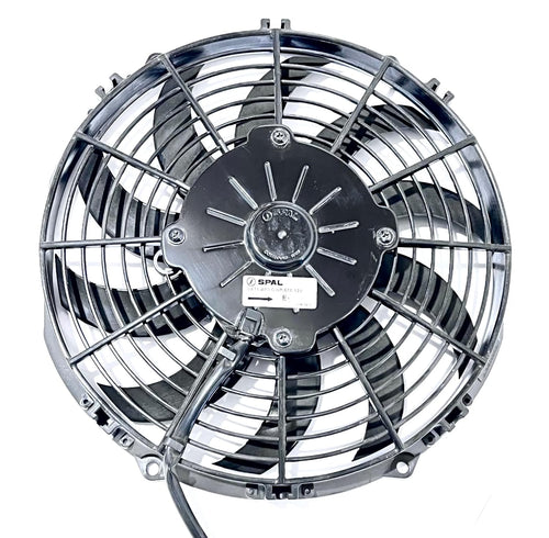 10" 12 Volt Curved Blade Puller Fan with Wire Harness Pack of 2 H263