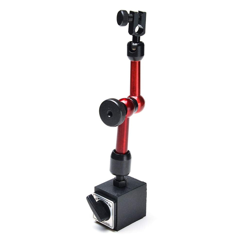 Red Adjustable Magnetic Base Holder for Digital Dial Indicator Pack of 2 Q62959