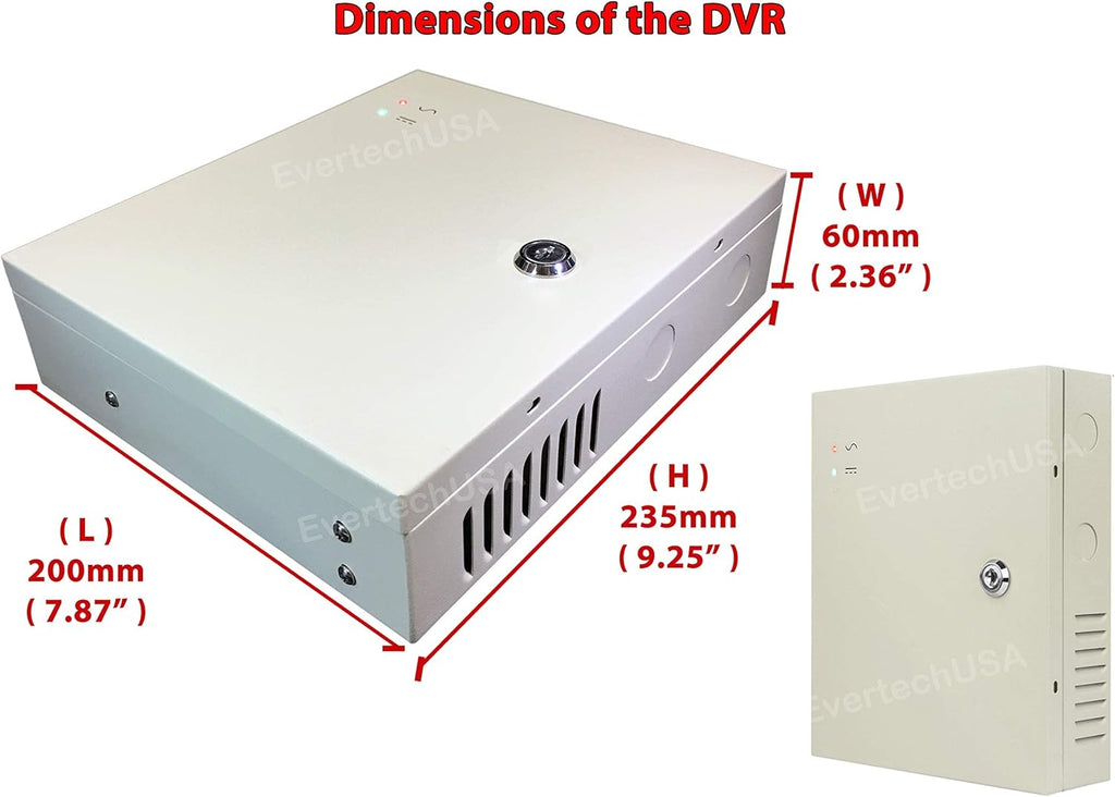 16 Channel 12 Volt DC Output CCTV Power Supply Box with 18 Pcs. DC Male Pigtail T432276