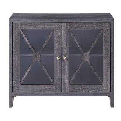 2 - Door Accent Cabinet Gray G11393
