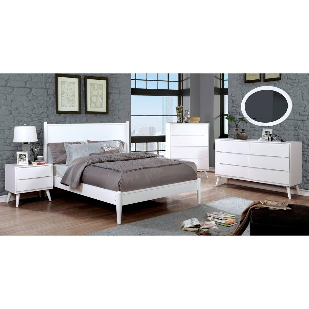 Grey Solid Wood 4-Drawer Chest I179