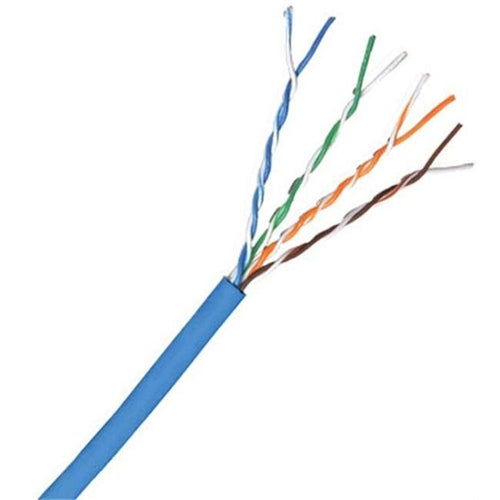1000' Cat 5e Plenum Bulk Cable, Solid Blue E197011