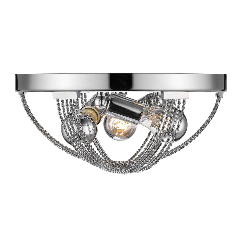 Chrome Flush Mount Light R520