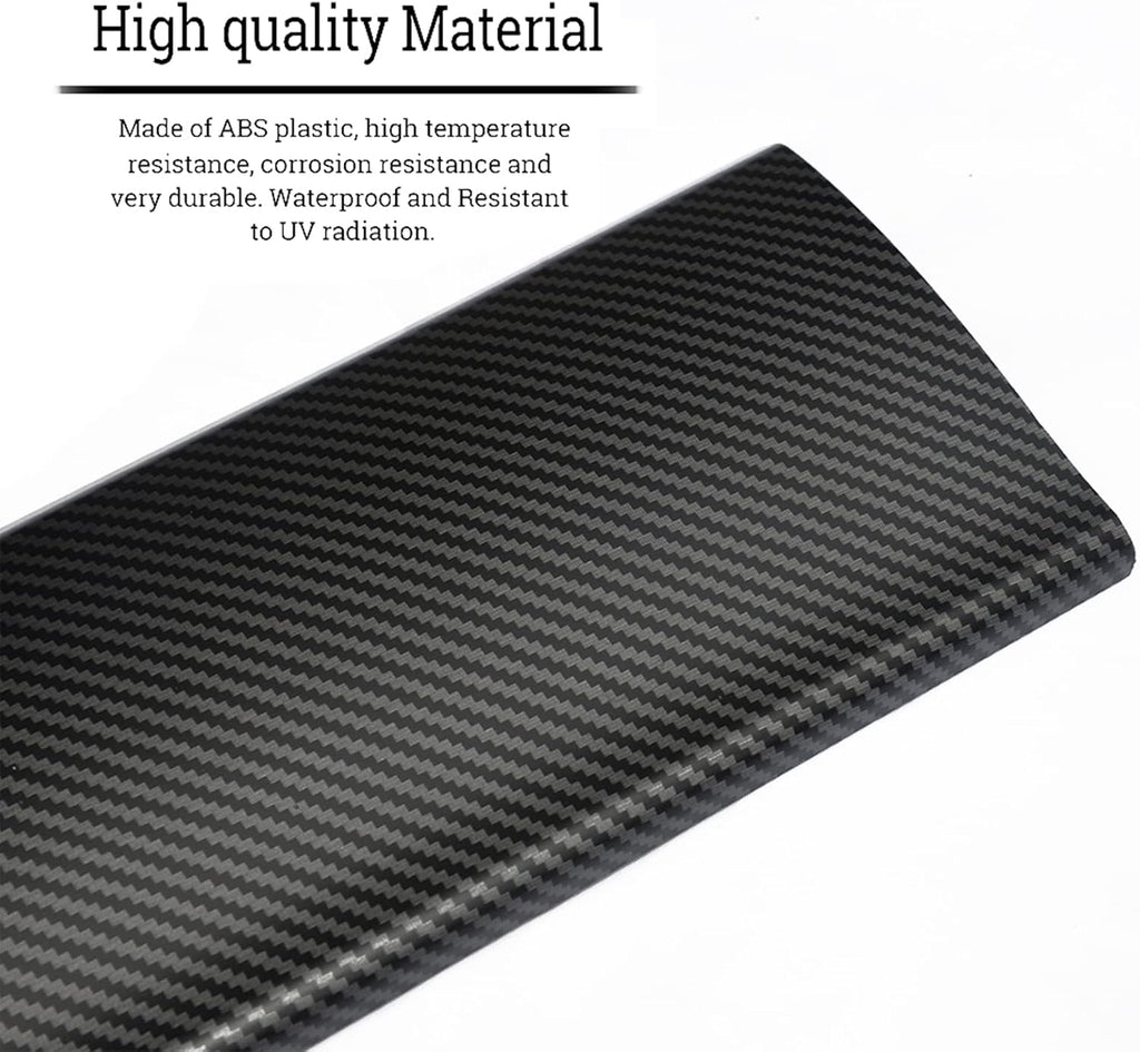 ABS Matte Carbon Fiber Pattern Dash Cover Wrap Pack of 2 E52891