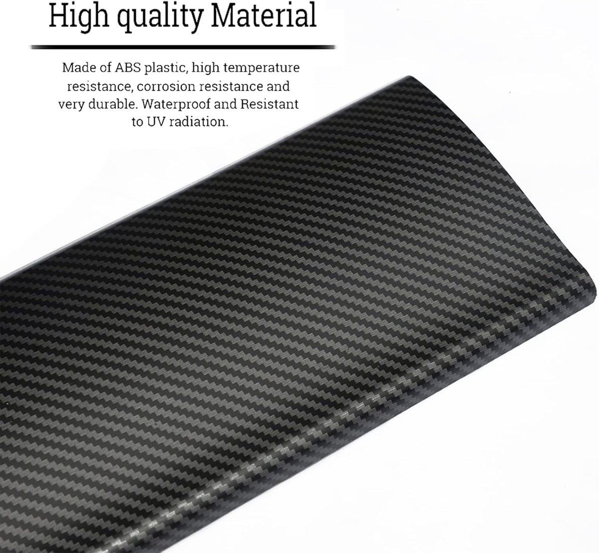 ABS Matte Carbon Fiber Pattern Dash Cover Wrap Pack of 2 E52891