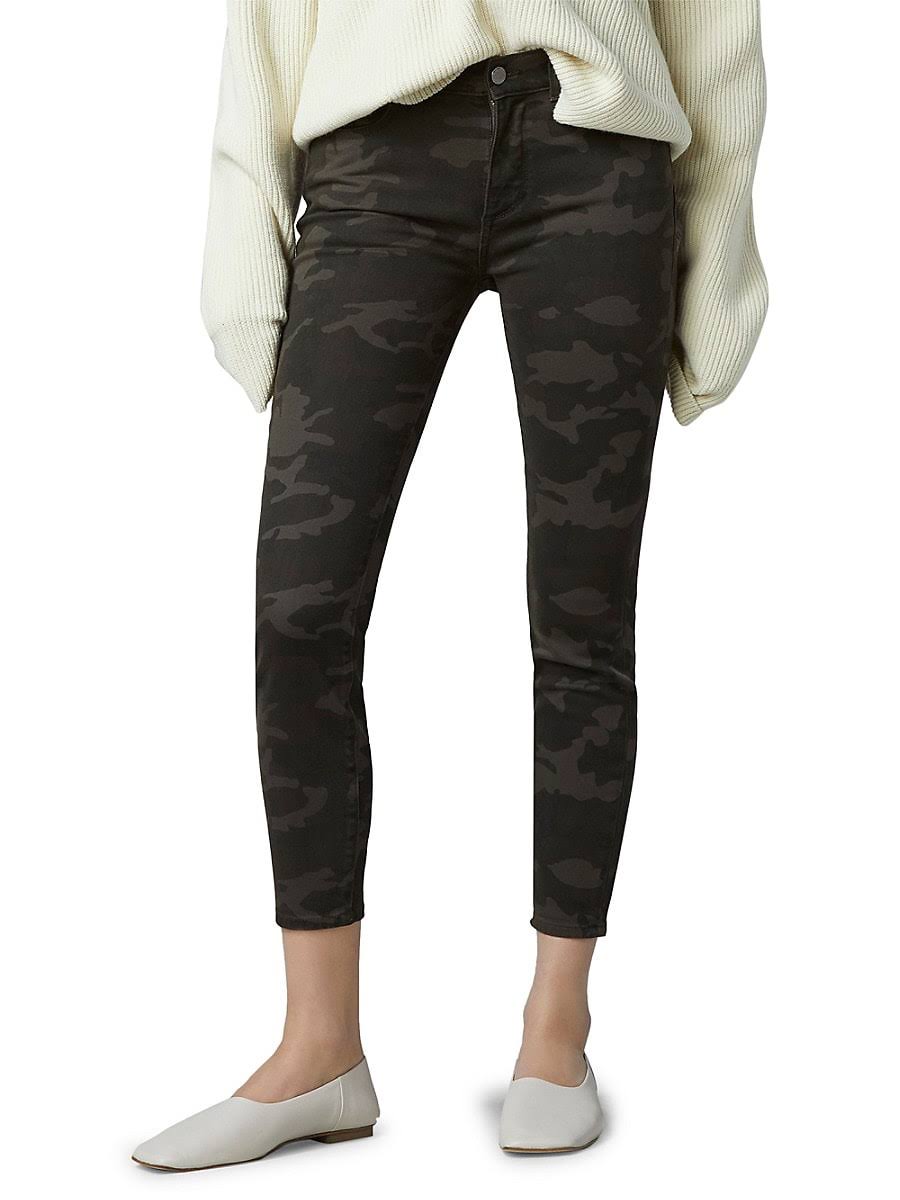Dark Camo Skinny Crop Jeans M576