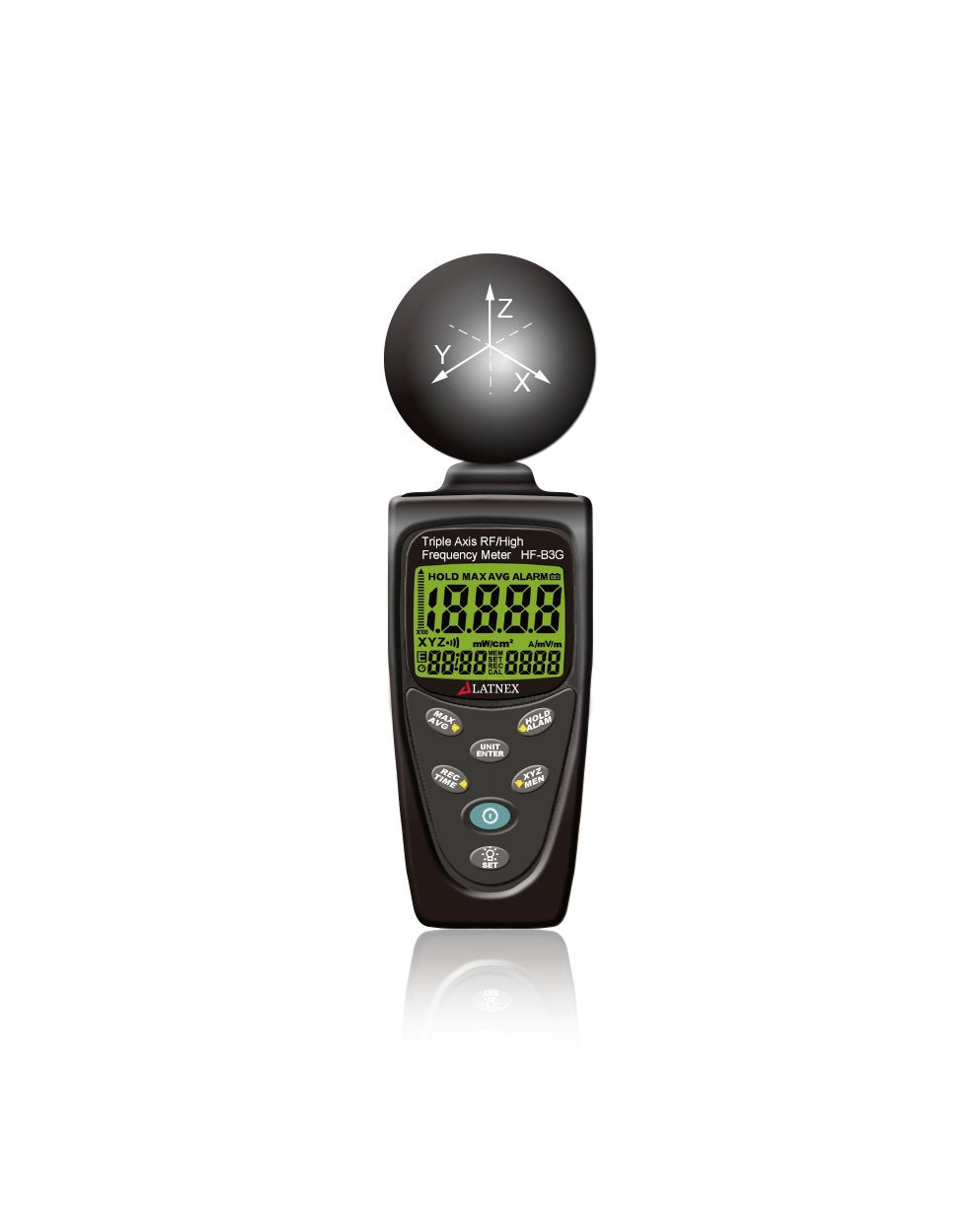 EMF Meter and RF Meter Detectors with Aluminium Carrying Case G8126