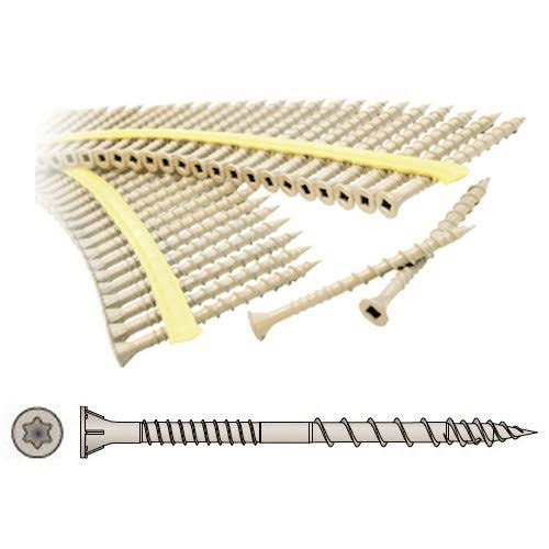 Wood Screw with Quik Guard (Tan) T-25 (1000 per Box) X6687