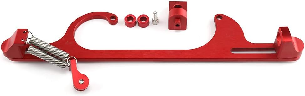 Billet Aluminum Anodized Throttle Cable Bracket Adjustable Silver Pack of 2 M92000