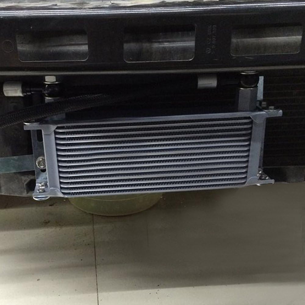 30 Row 10AN Universal Engine Transmission Oil Cooler with 7" Fan Kit R825