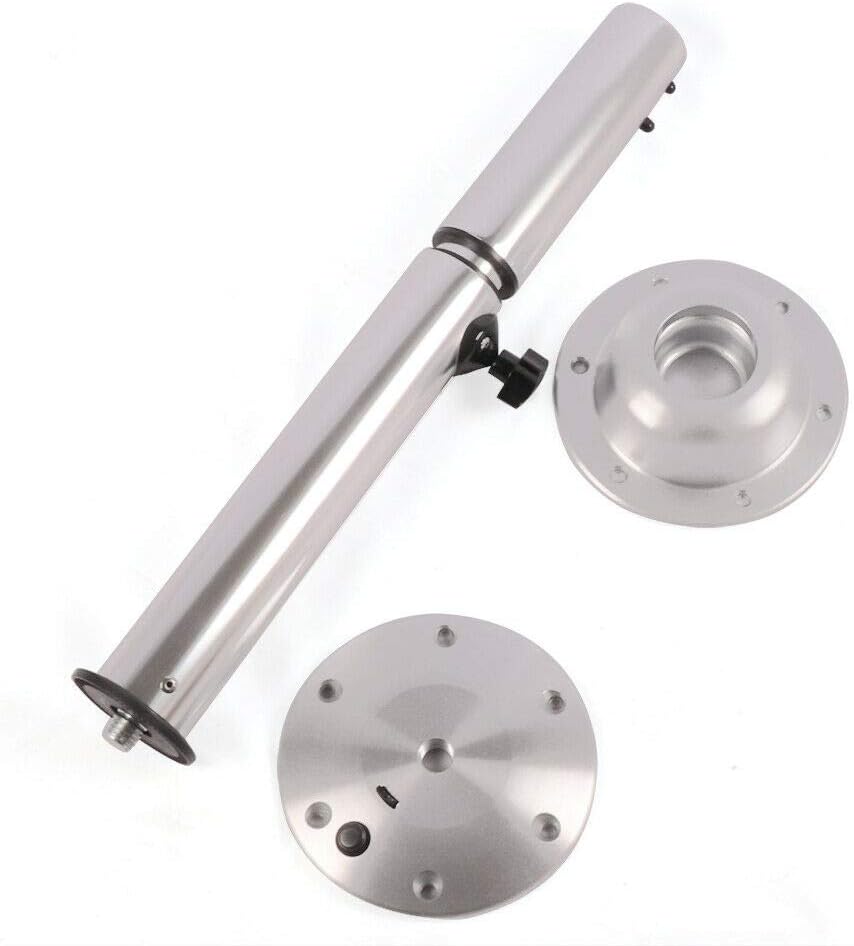 Aluminum +ABS Adjustable Table Pedestal Stand Leg and Base 22''-28'' C133