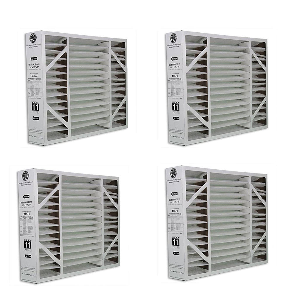20x22x25x22x5x22 MERV 11 Air Purifier Filter Replacement (4 Pack) X152