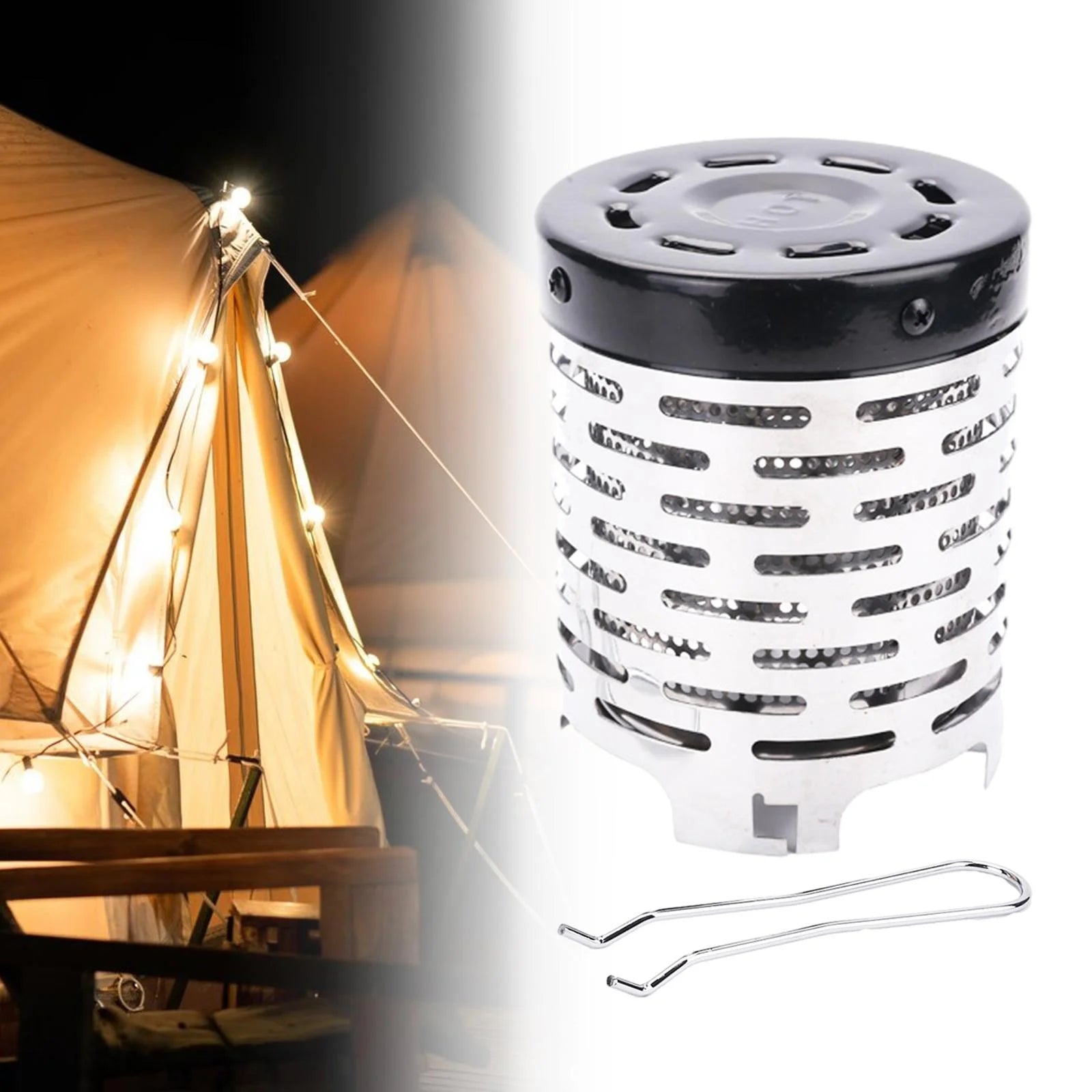 Mini Heater Gas Heater with Handle Black Lid Q7555