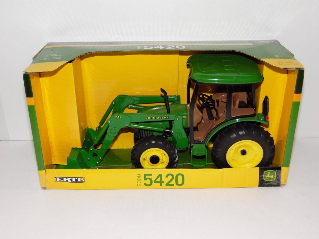 Green Tractor with Cab Loader Y489