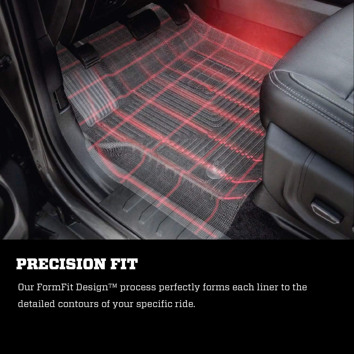 Black Front Floor Liners 2 Pcs V8404
