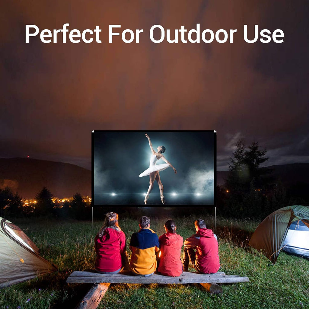 100 inch Portable Projector Screen with Stand and Carry Bag E292