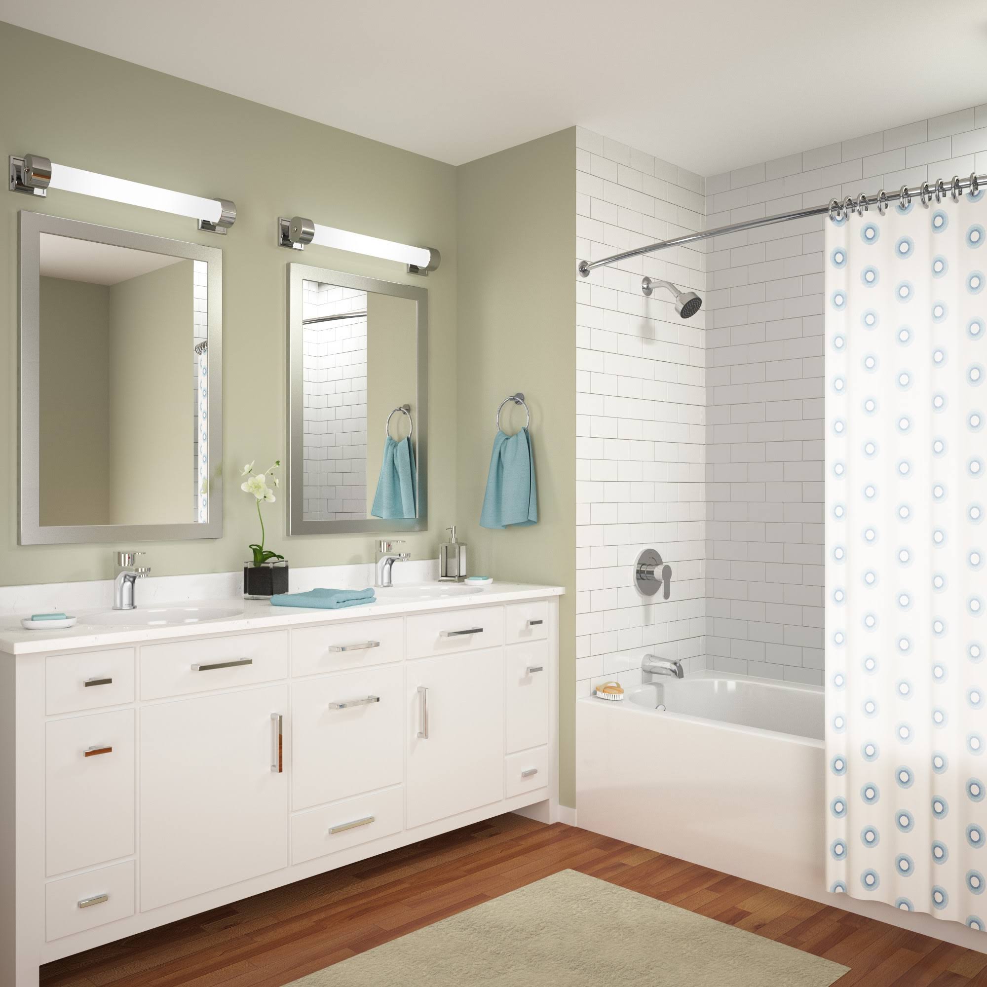 Polished Chrome Single Hole Bathroom Faucet P436