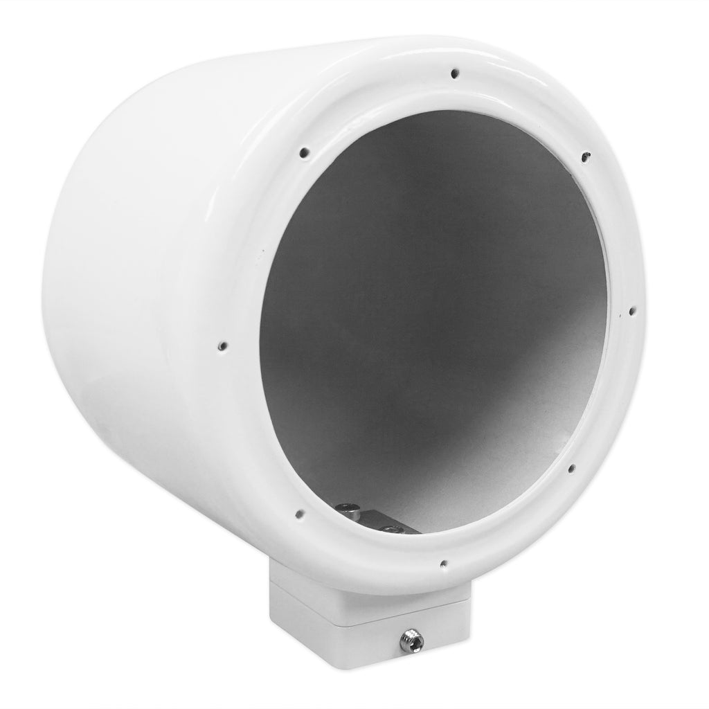 5.25" 360° Swivel White Aluminum Surface Mount Speaker Pods O406812
