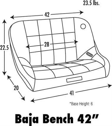 Baja Bench Suspension Seat Q2787