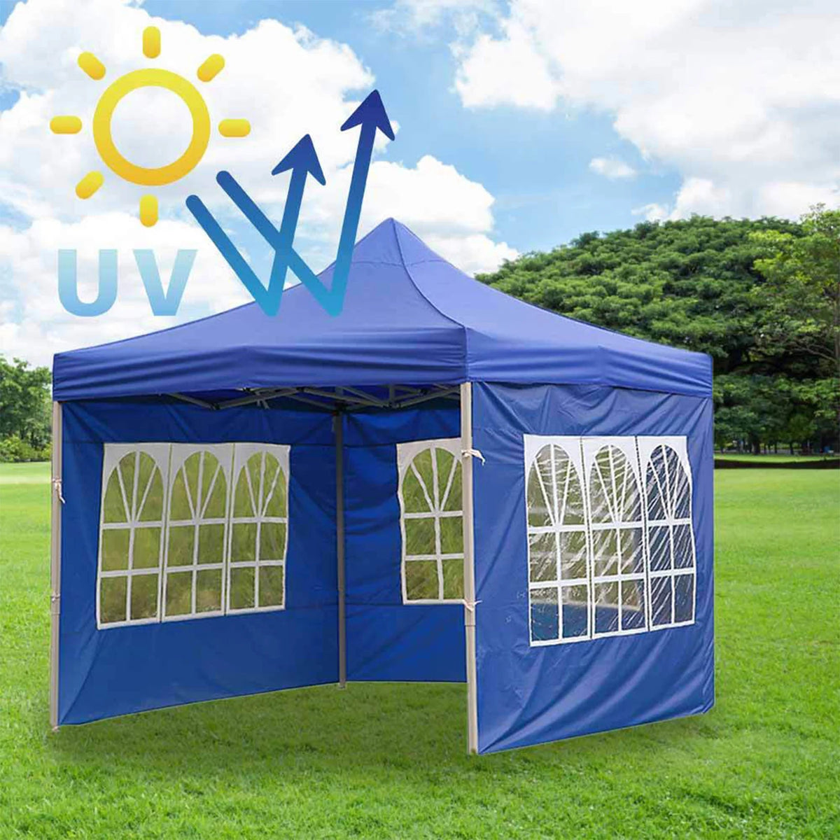 Patio Tent Canopy 210D Oxford Cloth Rainproof Shade Cloth 9Meters Y4394