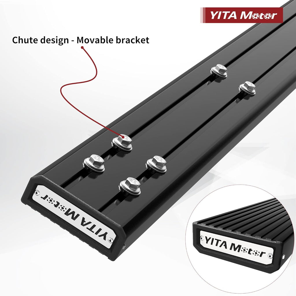 Aluminum Black Side Steps Running Boards Y47826