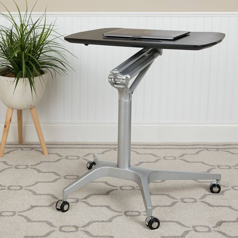 Black Ergonomic Desk with Adjustable Range 29x22-41x22 F79383