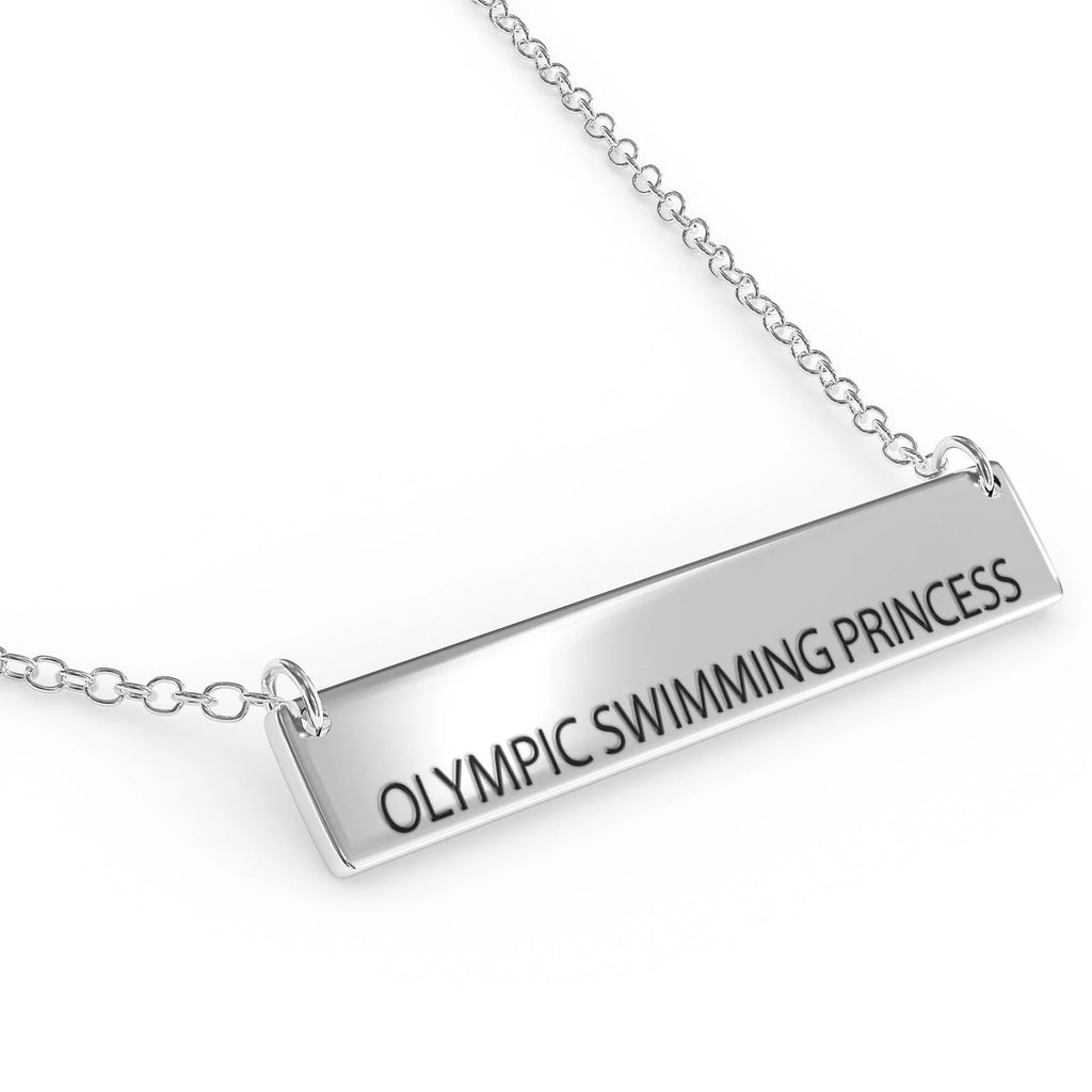 Sterling Silver Bar Pendant Necklace C320