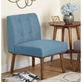 Blue Armless Accent Chair V67178