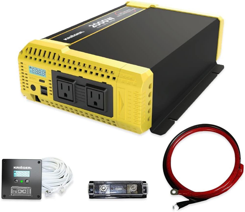 2000 Watt 12V Pure Sine Power Inverter Dual USB & AC Outlets A891