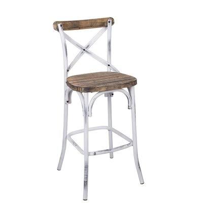Antique Black & Antique Oak Bar Chair G2103