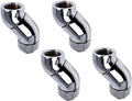 Chrome G1/4" Male to Female Extender, Double 45 Degree / 2X Rotary, 4-Pack P222618