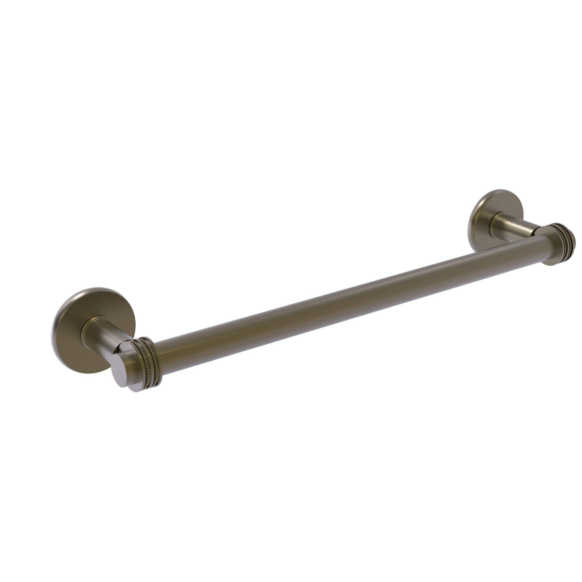 Polished Nickel 30 inch Towel Bar with Dotted Detail F472