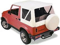 White Leather Grain Vinyl Soft Top for Suzuki Samurai T492