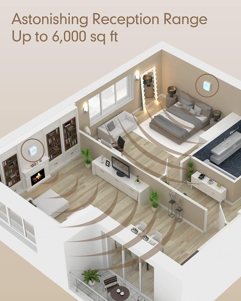 Cell Phone Signal Booster with 2 Indoor Antennas U8290