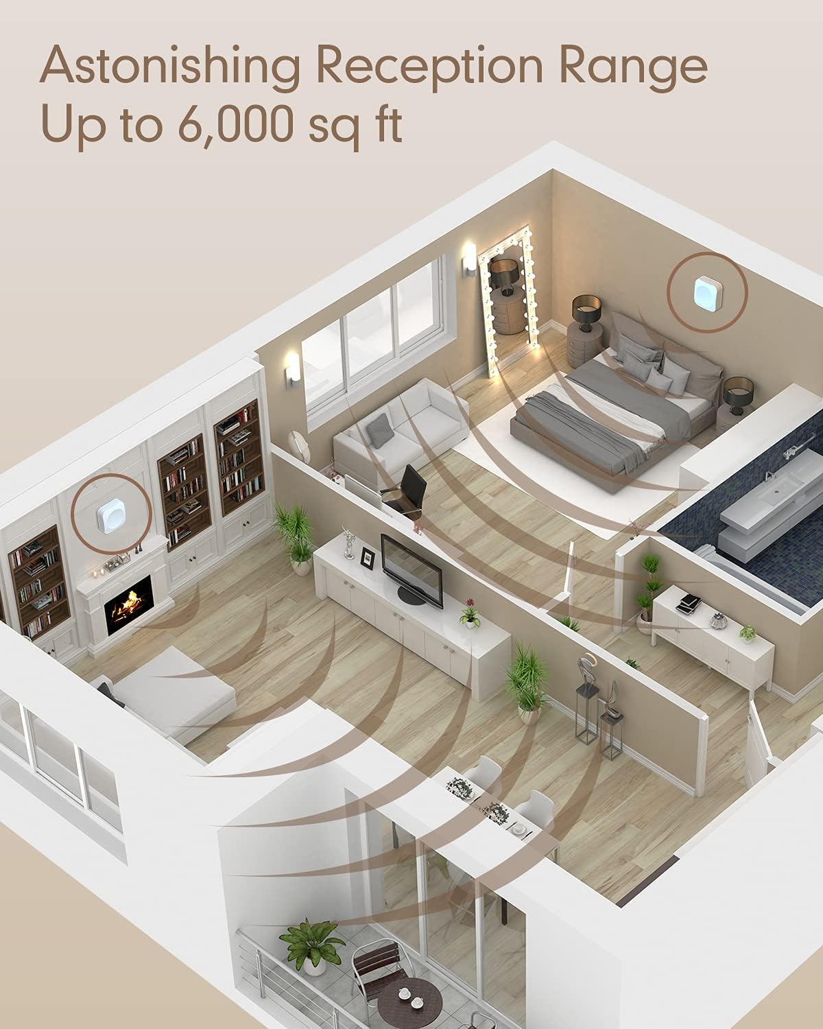 Cell Phone Signal Booster with 2 Indoor Antennas U8290