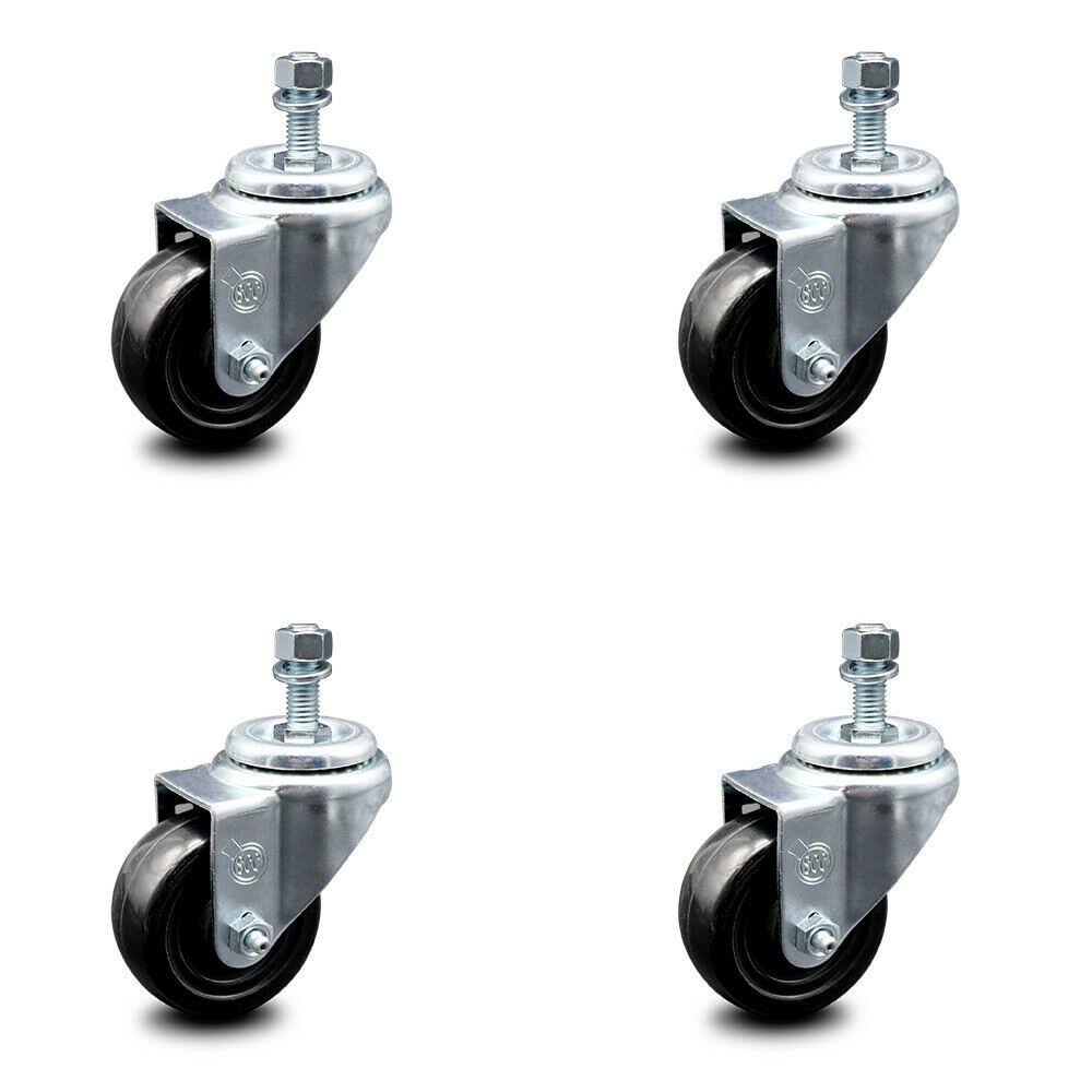 Swivel Caster Set of 4 with 3.5x22 Wheels D862