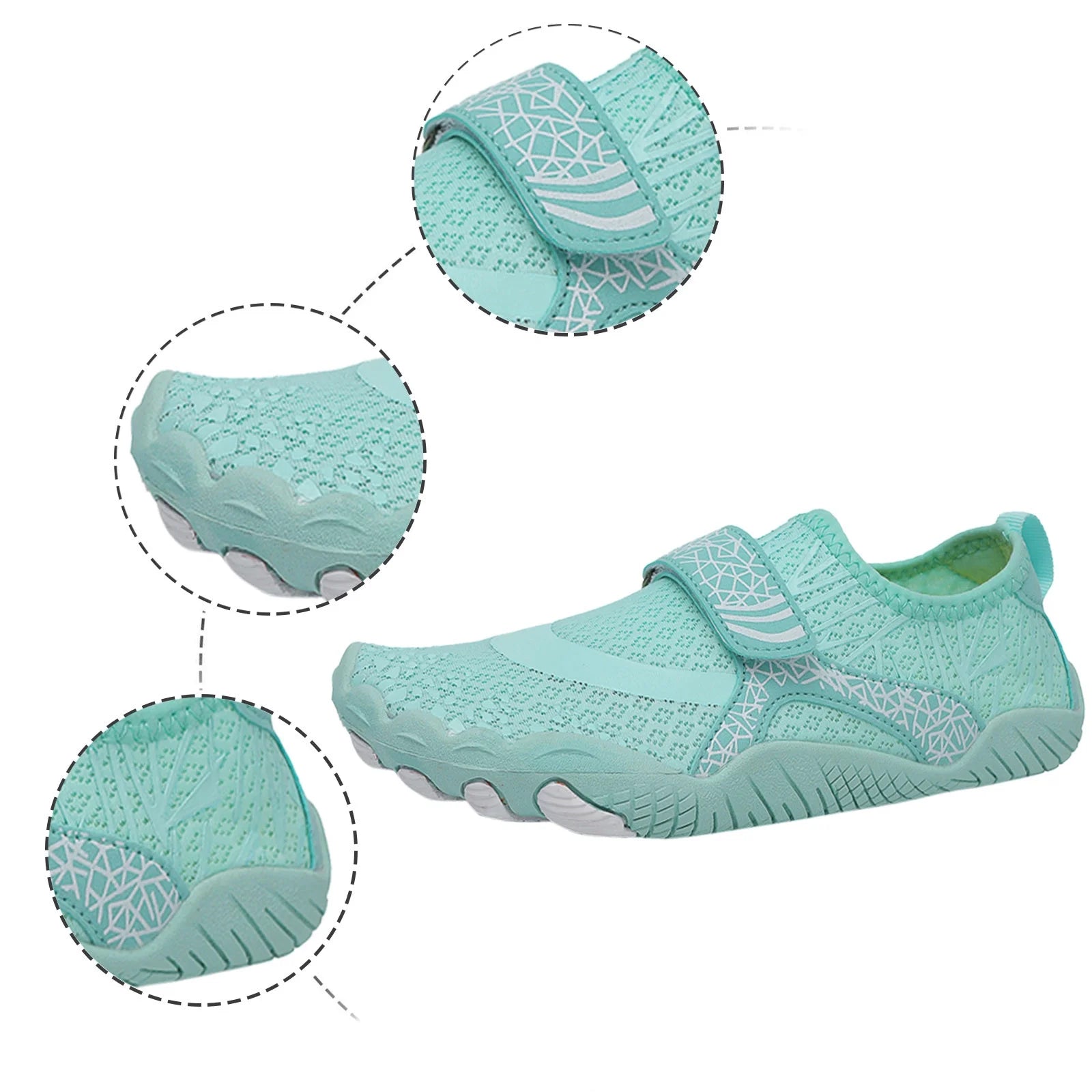 Couples Slip On Elastic Five Toe Shoes V747