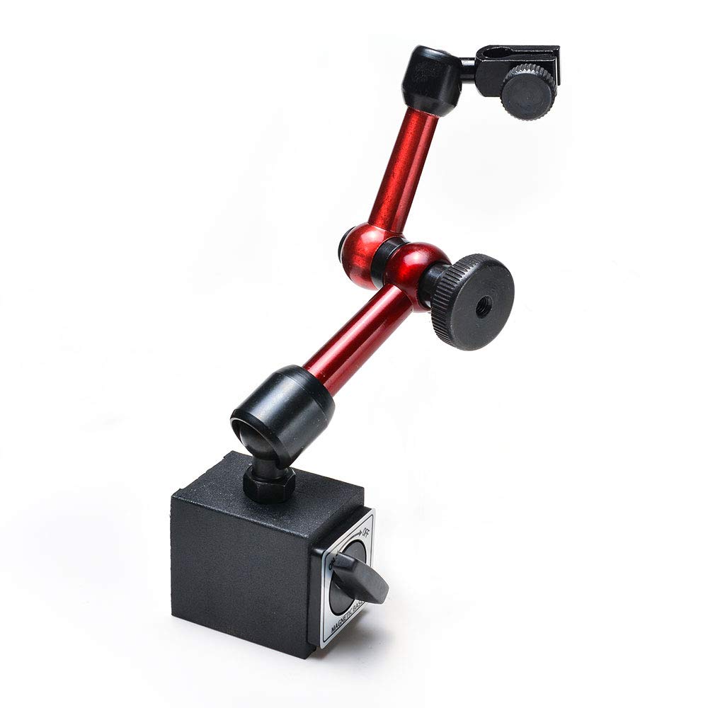 Red Adjustable Magnetic Base Holder for Digital Dial Indicator Pack of 2 Q62959