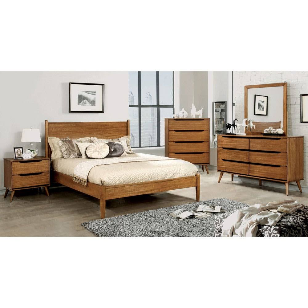 Grey Solid Wood 4-Drawer Chest I179