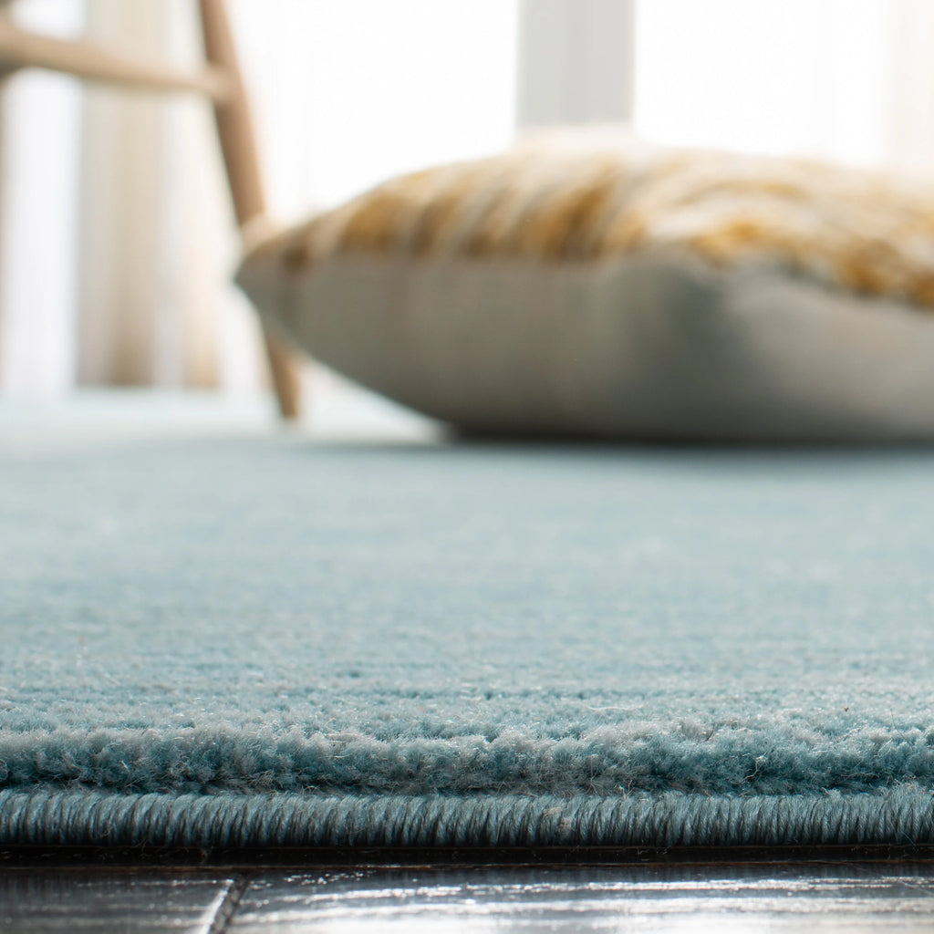 Aqua Overdyed Solid Area Rug Q37059