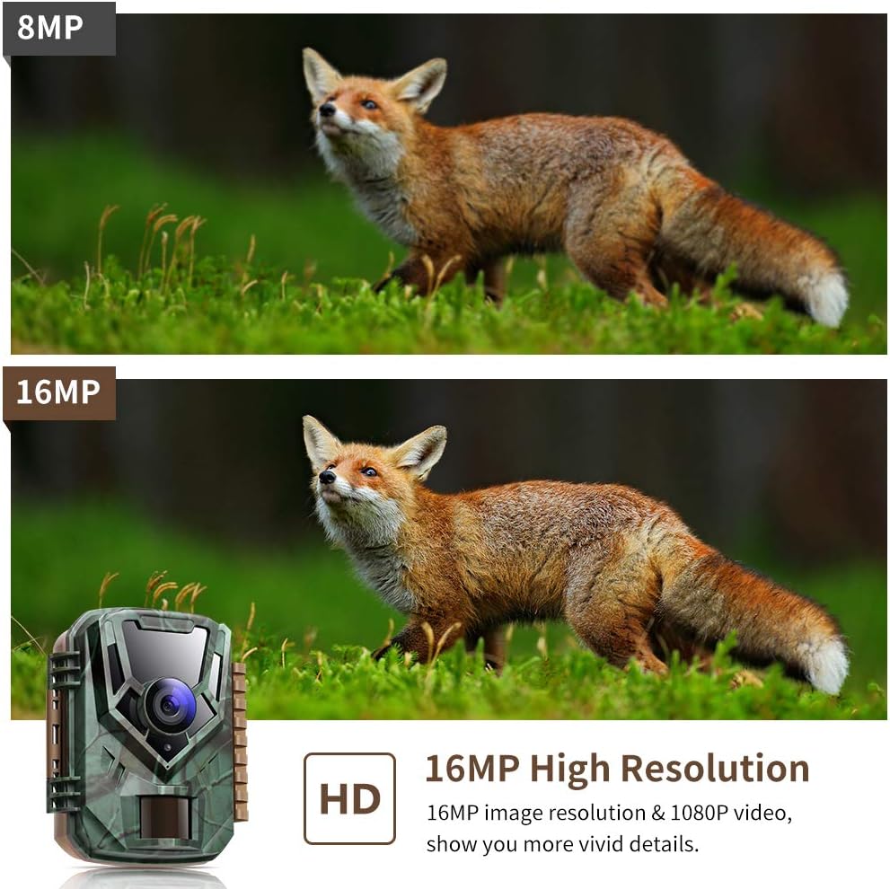 4K@30FPS WiFi Trail Camera 30MP Bluetooth Hunting Game Camera with 120° No Glow Night Vision 66ft 0.2s Motion Activated IP66 Waterproof Wildlife Camera APP Control Send Pictures to Phone P860110