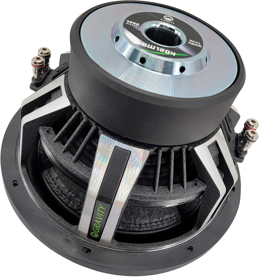 Pair of 12 Inch 6000 Watt Car Audio Subwoofer 4 Ohm DVC S84246
