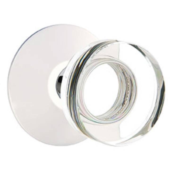Satin Brass Double Dummy Knob with Modern Rose R527