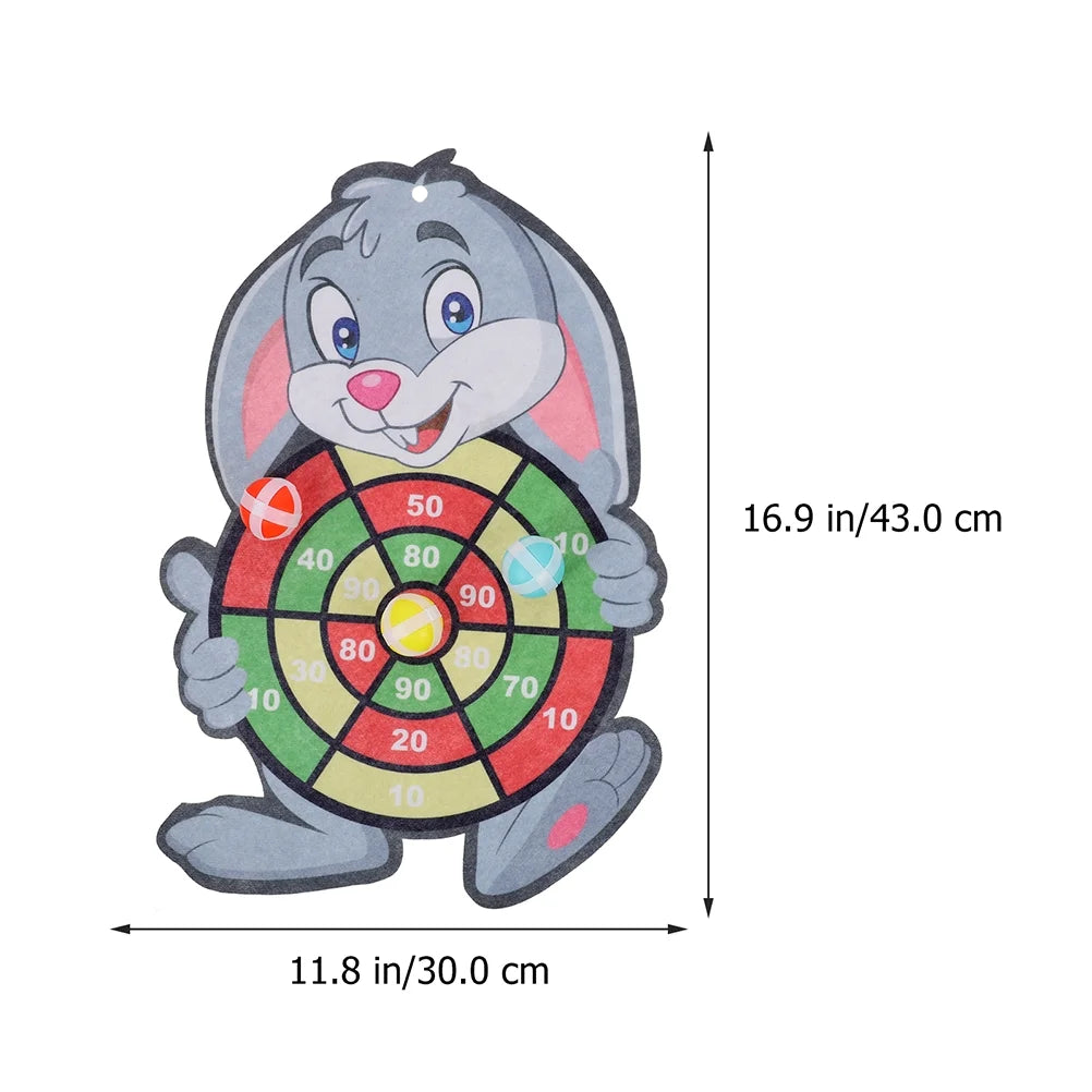 2 Sets Children's Sticky Ball Dart Board Toys Hook up Game G650300