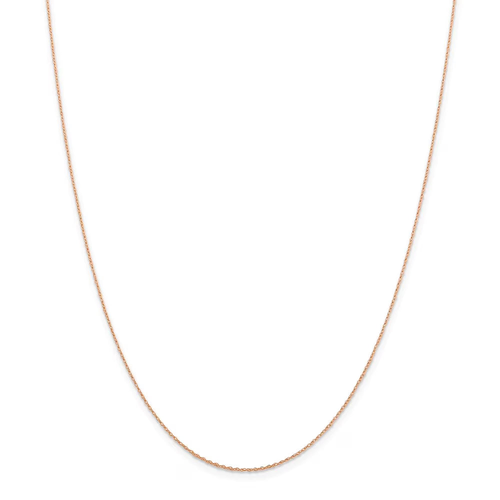14kt Rose Gold Baby Rope Chain 16 inch B6775
